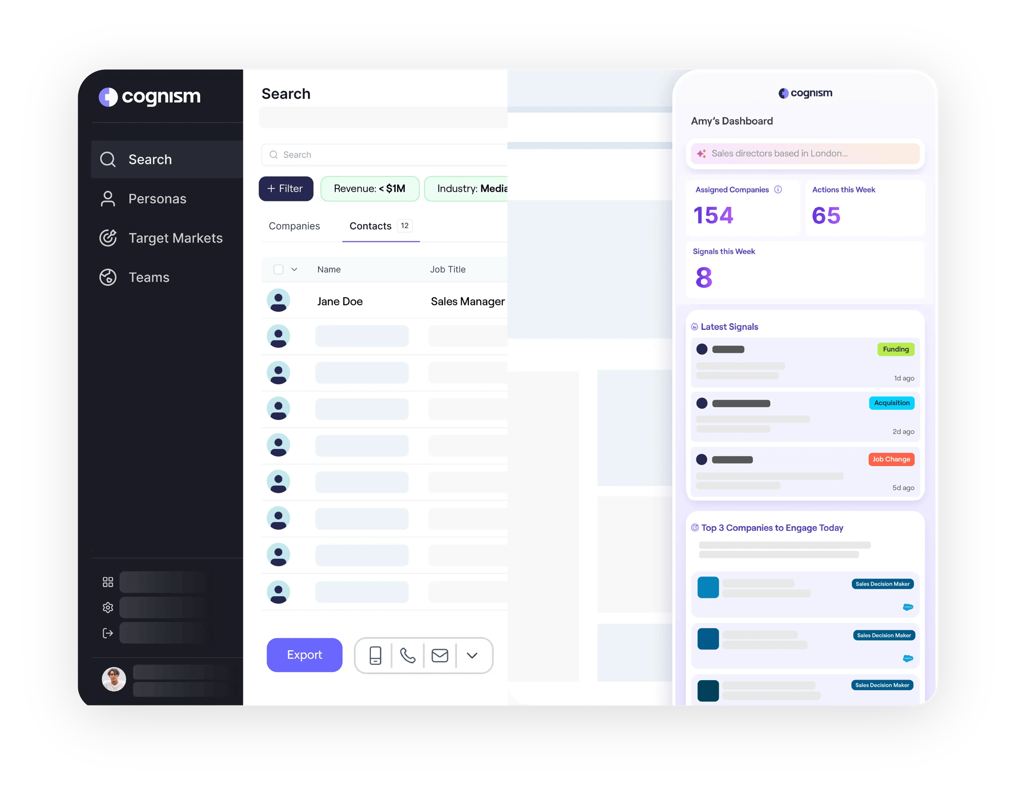 Sales Companion web app and browser extension mirrored image